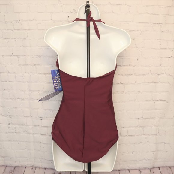 NWT Womens 10 Purple Miracle Suit and Matching Swim Skirt Size M - Picture 5 of 9